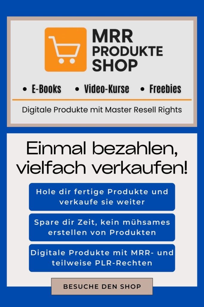 Verdiene mit digitalen MRR Produkten