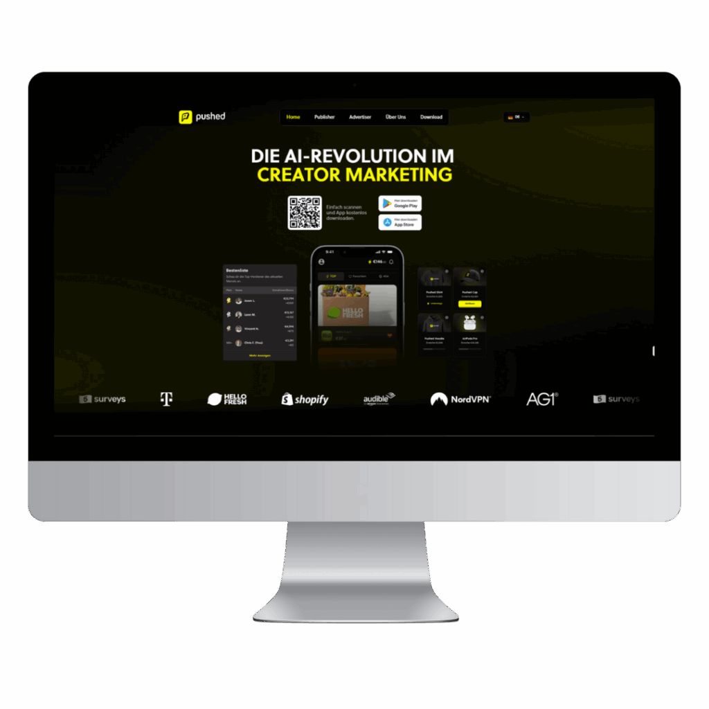 Geld verdienen mit der Pushed App